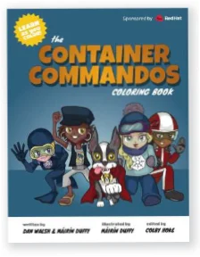 Container Commandos coloring book cover